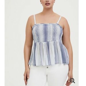 Torrid smocked cami